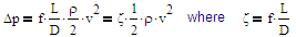 Pressure drop in pipe flow (Darcy-Weisbach) — original diagram from /calculators/pipeflow_fluid.htm