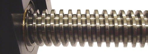 Trapezoidal thread power screw — fixed nut length — original diagram from /calculators/e3_7.htm