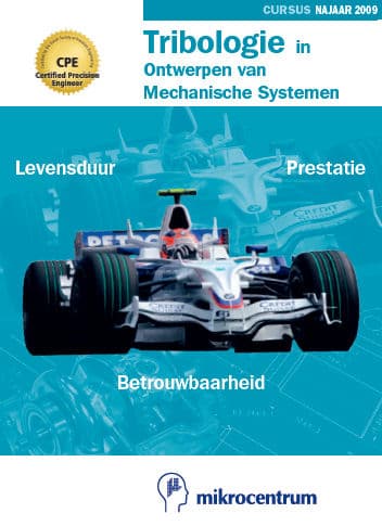 Cover of a Mikrocentrum Tribology course brochure